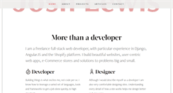 Desktop Screenshot of joshcarllewis.com